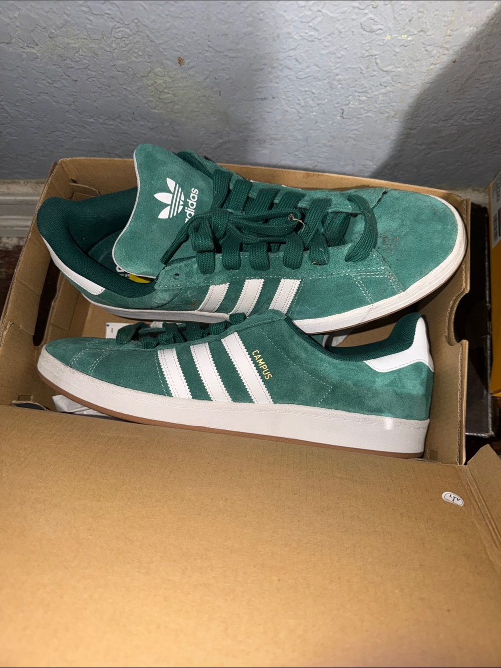 adidas Campus Suede Men's Sneakers - Green White